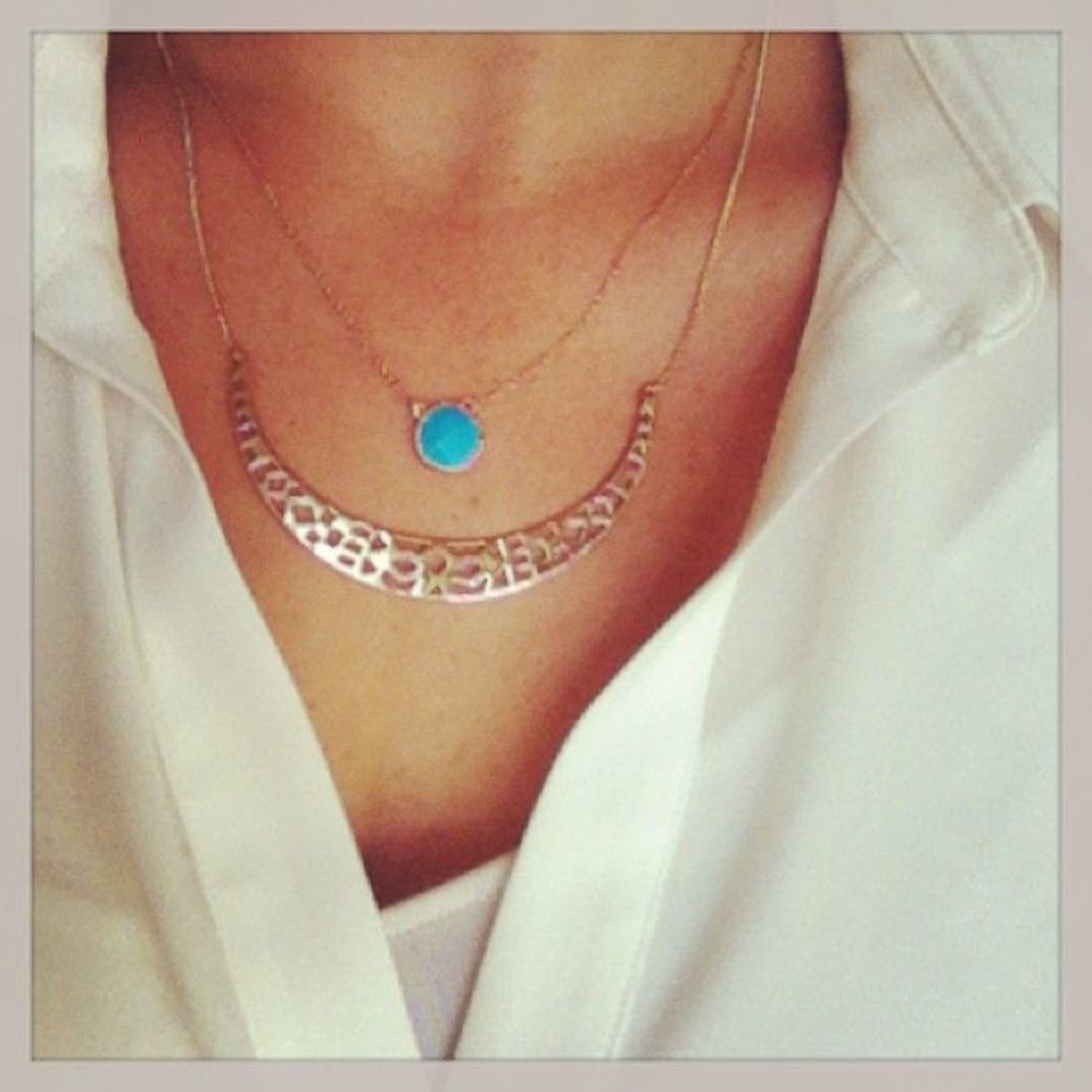 Stella & Dot Maya Pendant in Turquoise